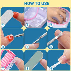 TsMADDTs set used at home showing easy at-home manicure and time-saving benefit