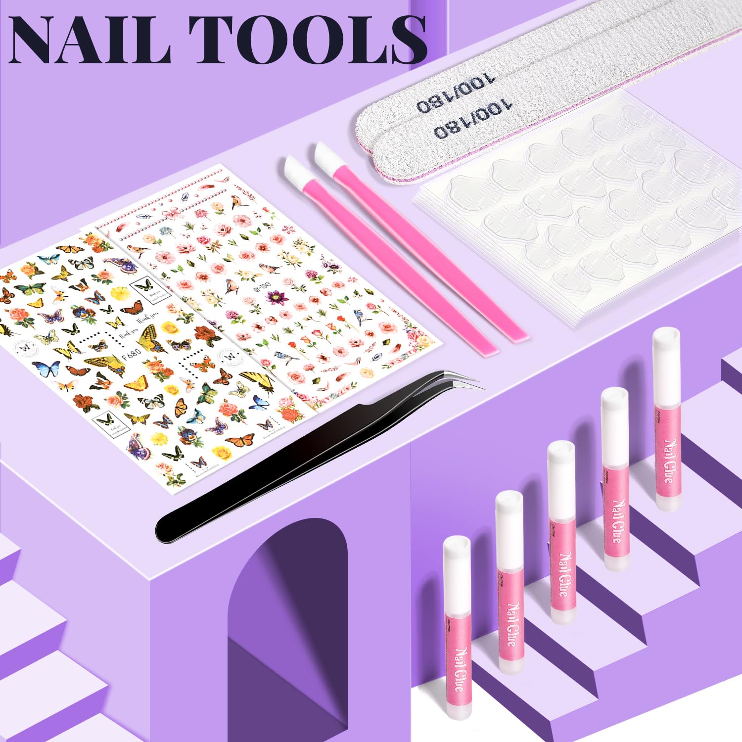 TsMADDTs lifestyle shot of woman wearing press-on nails for polished look