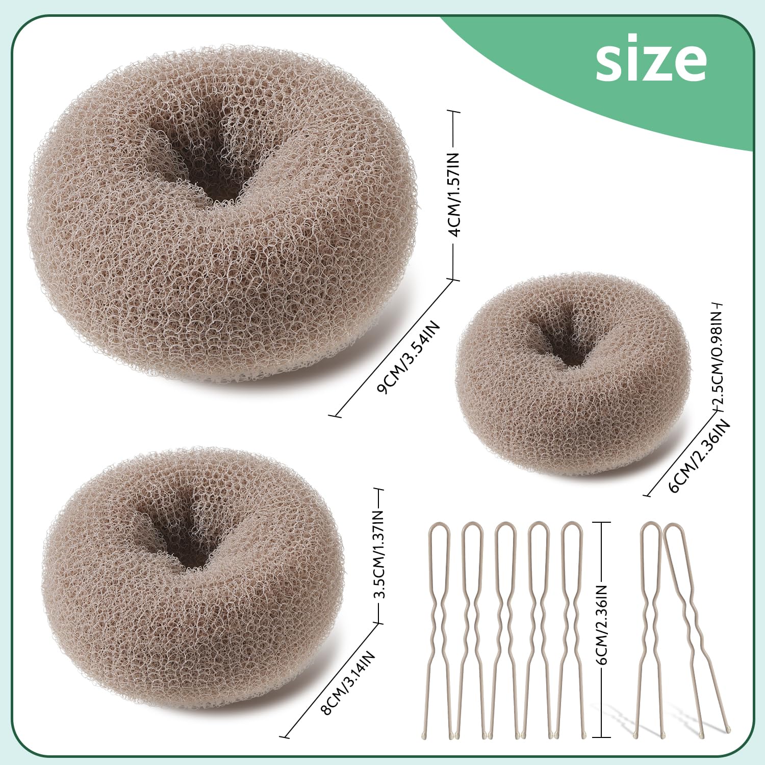 TsMADDTs three donut sizes displayed side by side to choose right volume