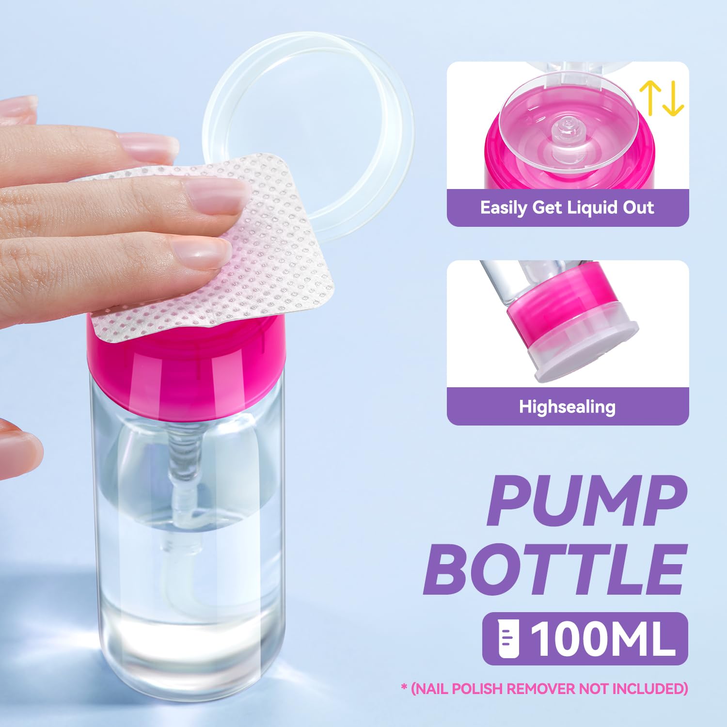 TsMADDTs soak-off clips applied to fingers showing hands-free gel removal convenience