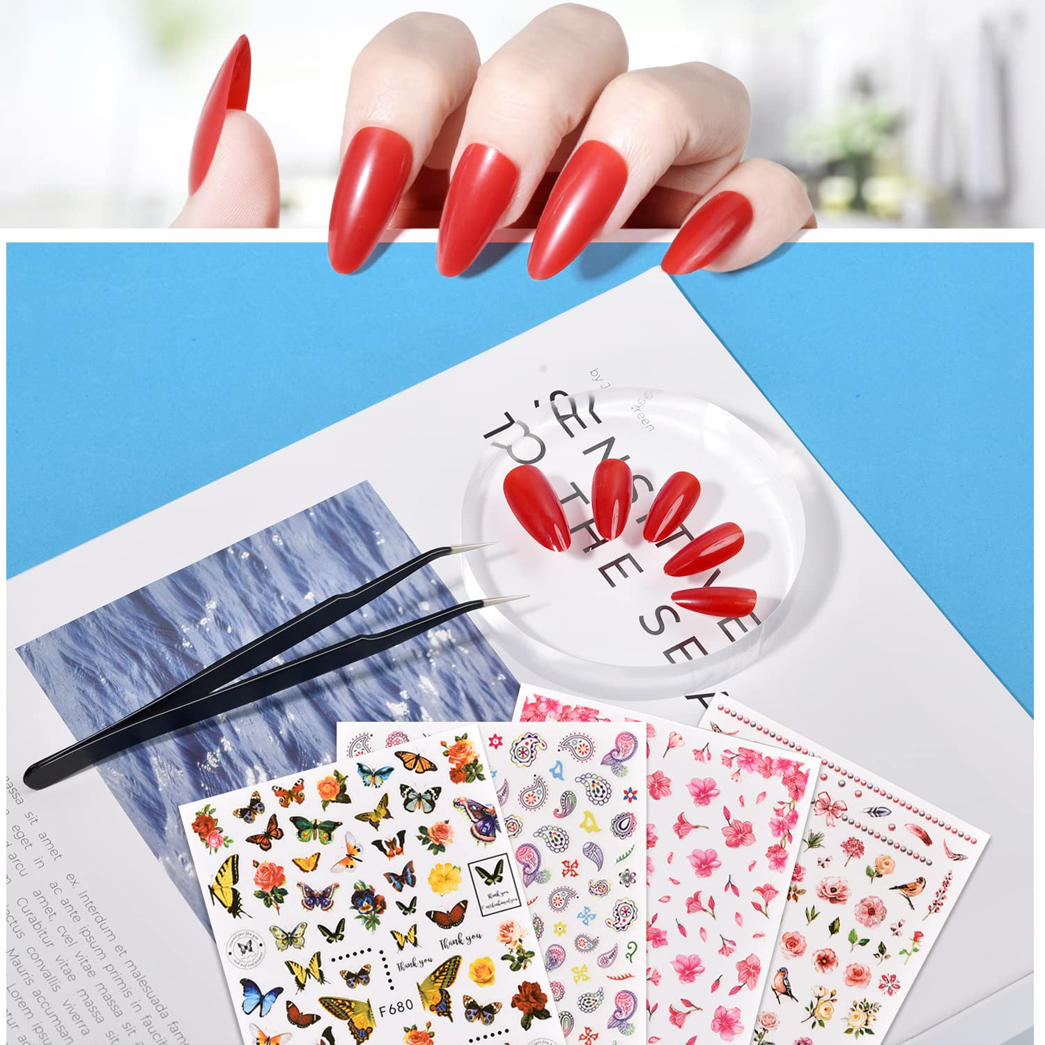 TsMADDTs sticker sheets close detail for quick decorative accents