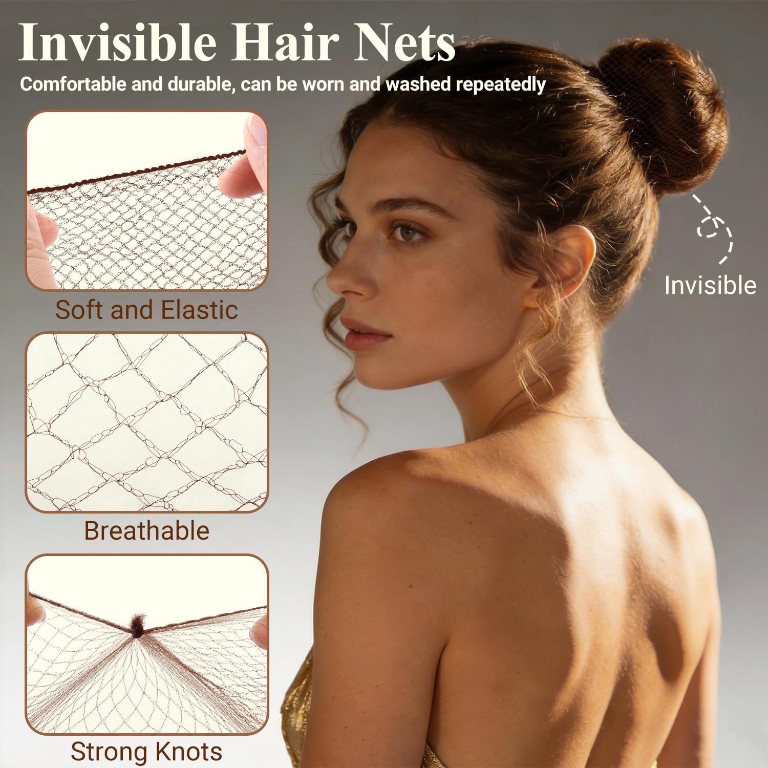 TsMADDTs U pins arranged demonstrating strong hold for thick hair buns