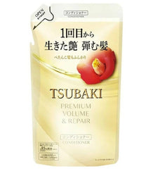 ファイントゥデイ TSUBAKI refill pouch front view showing brand and volume benefit