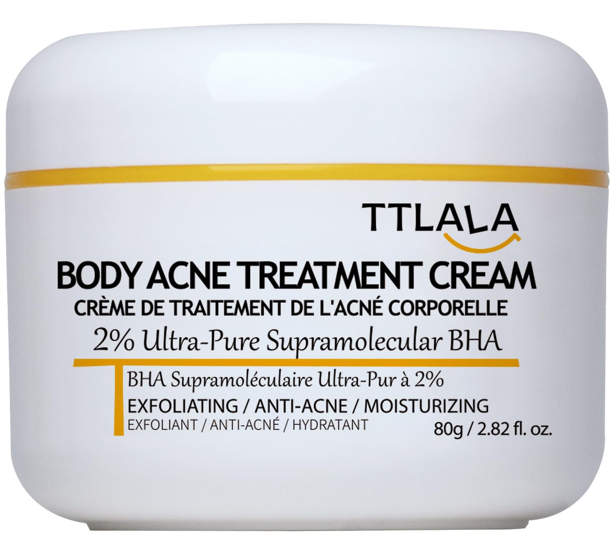 TTLALA front packaging showing product and clear purpose benefits