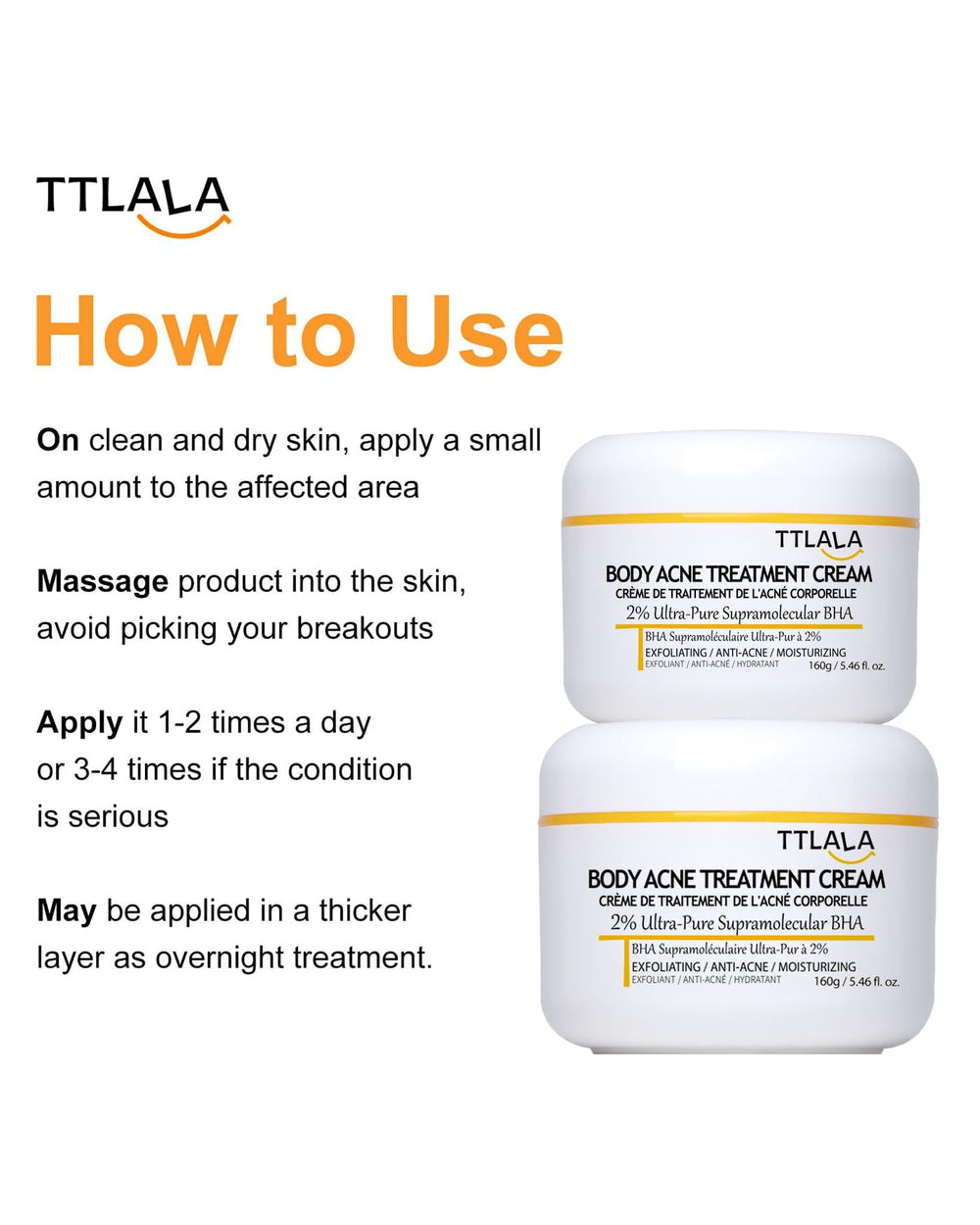 TTLALA label close-up showing ingredients and formulation transparency benefit