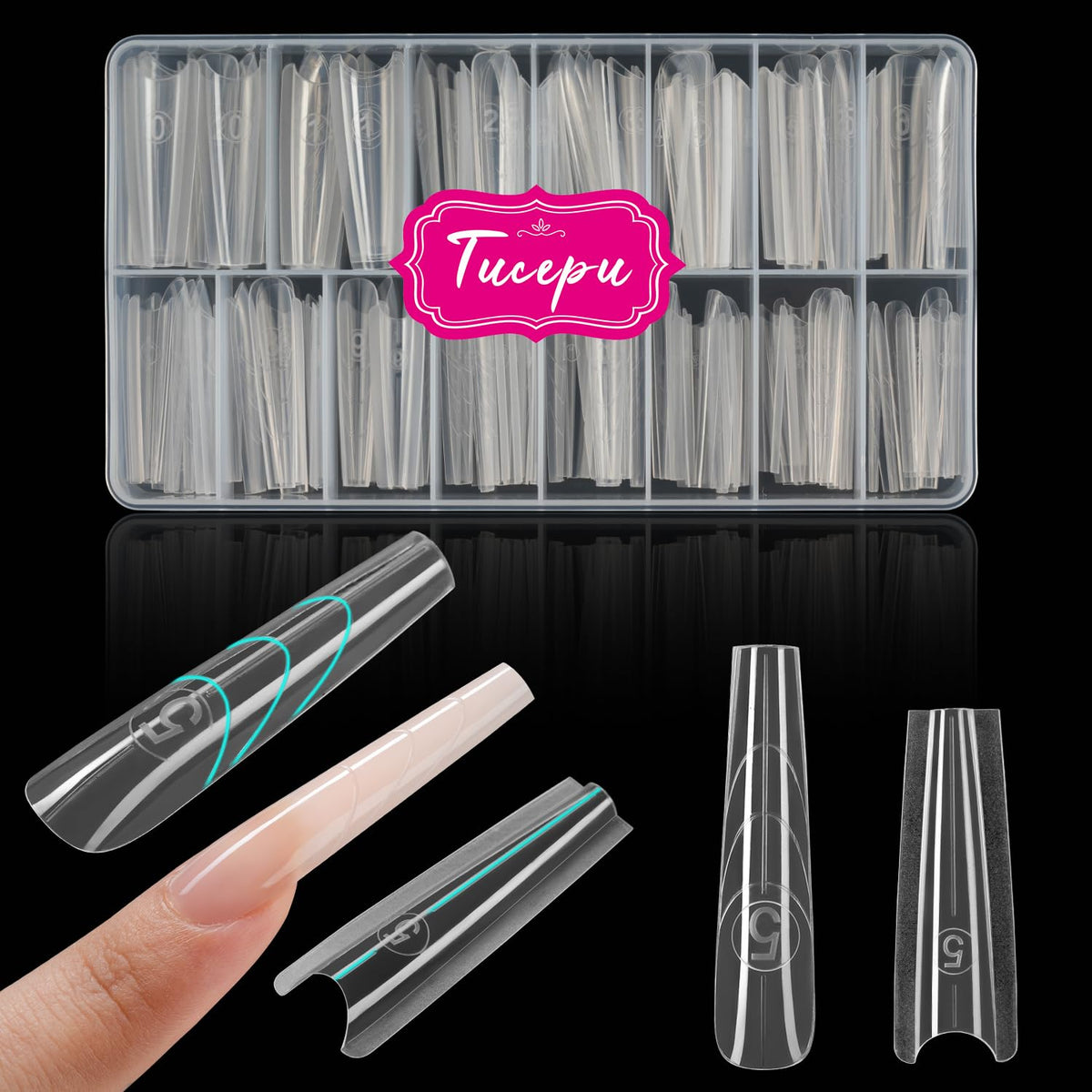 Tucepu front packaging showing 150-piece kit and benefits
