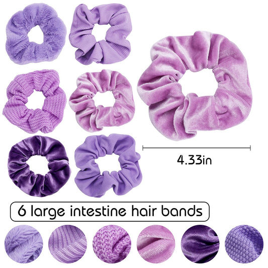 TUCEWP velvet scrunchie close-up showing plush texture for gentle hold