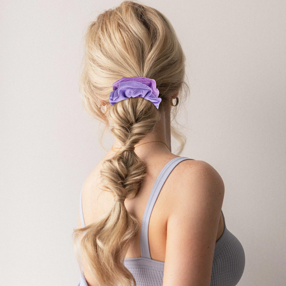 TUCEWP scrunchie holding a high ponytail, secure hold and volume benefit