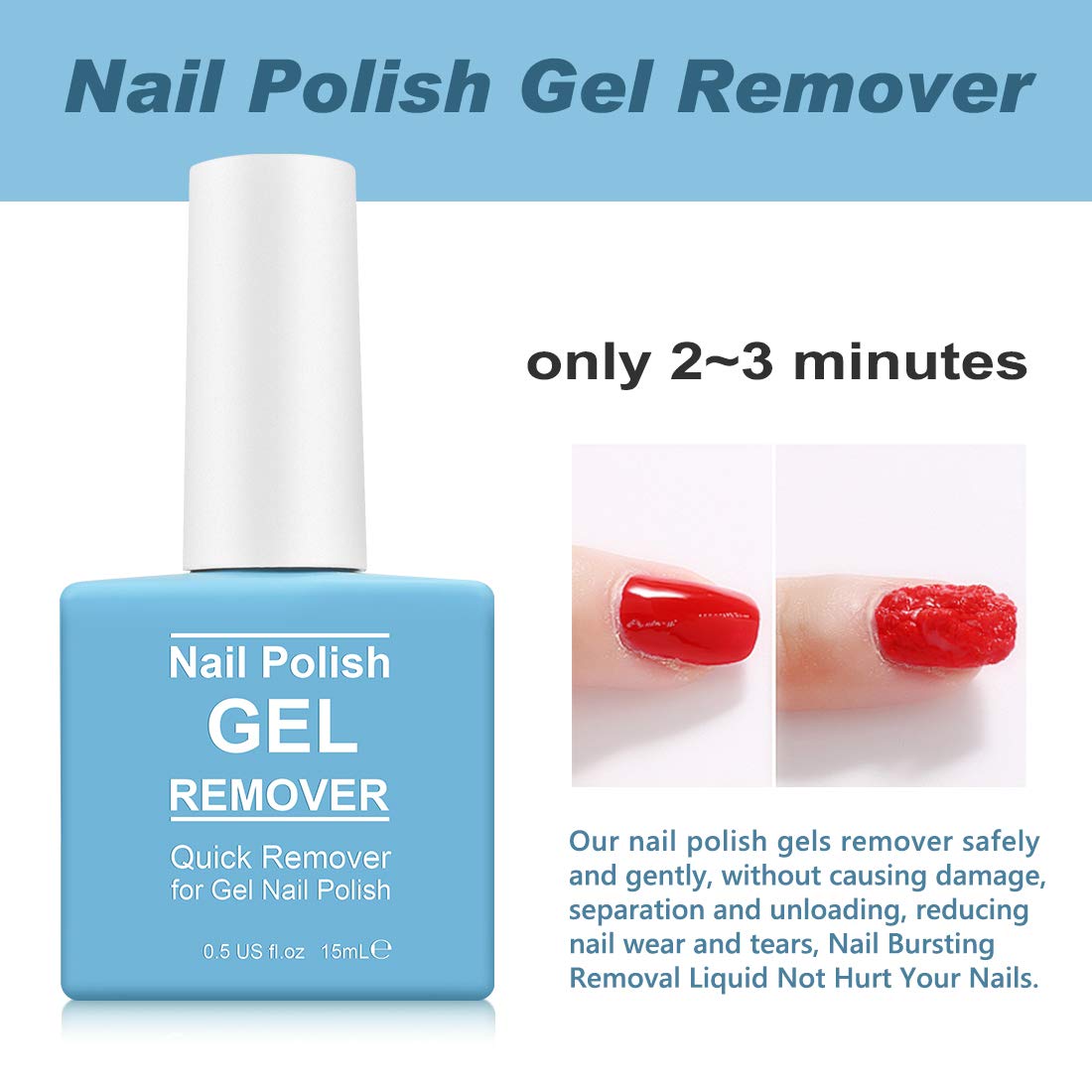 Tudiqe being applied to nail in use for quick soak-off and easy polish lift