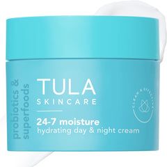 TULA front jar view showing product branding and size benefit