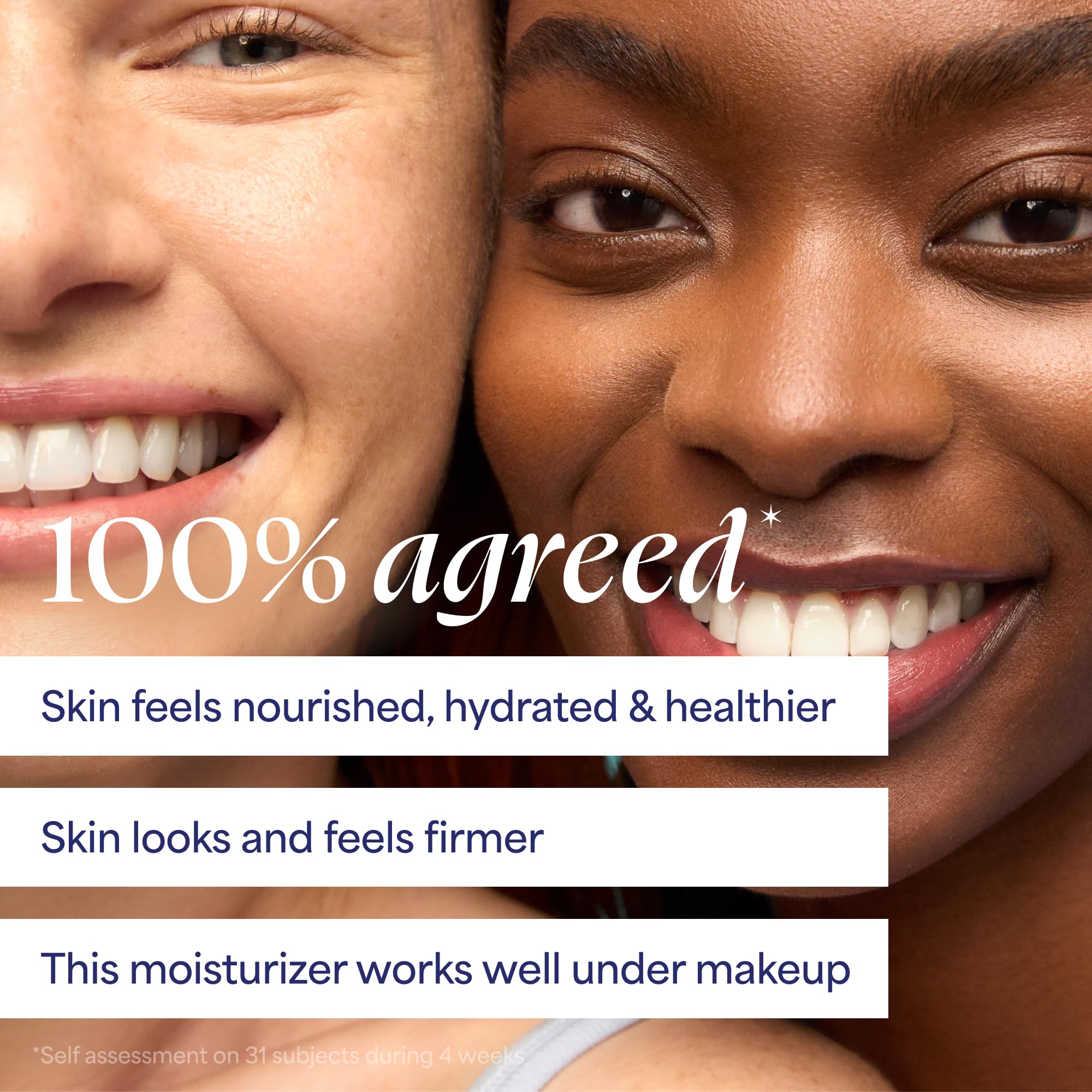 TULA label close-up listing prebiotics, peptides and squalane benefits