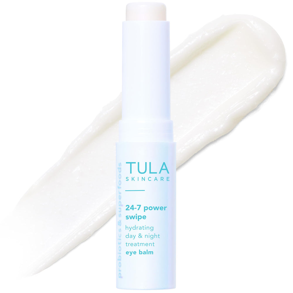TULA front tube showing product packaging and quick brightening benefit