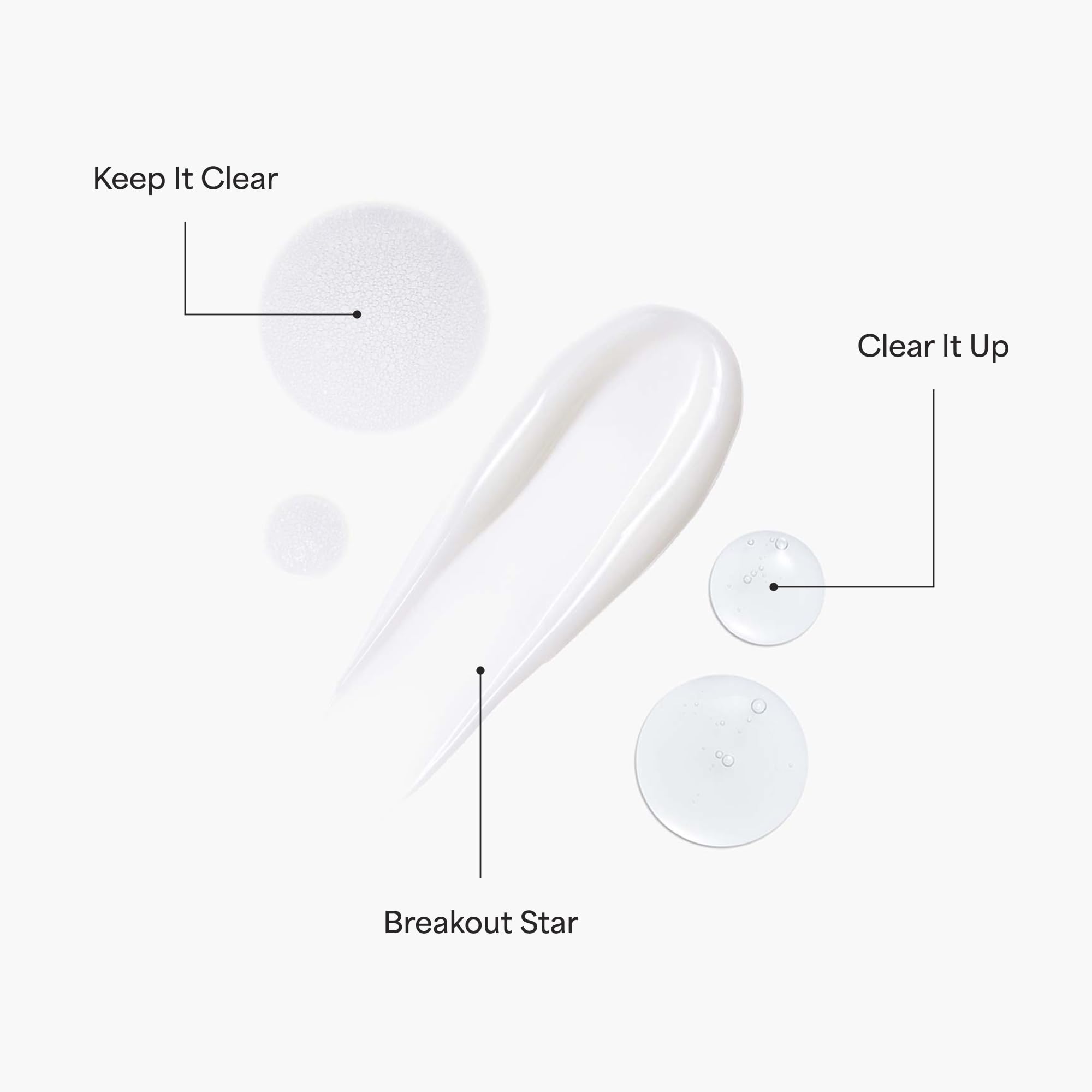 TULA cleanser pump detail illustrating easy dispensing and gentle foam