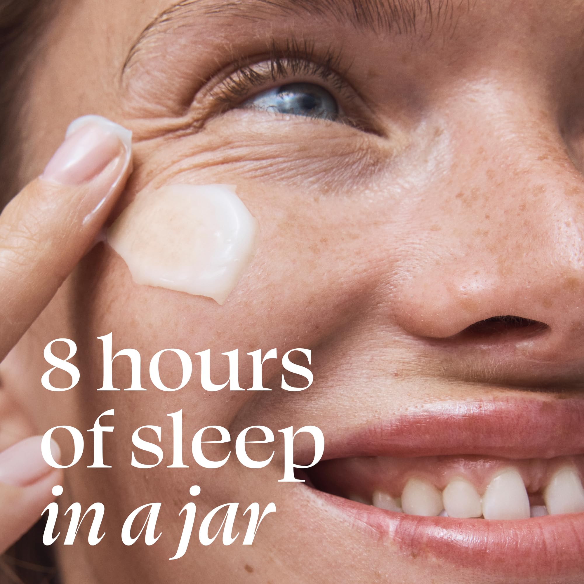 TULA open jar cream texture close-up demonstrating rich overnight hydration