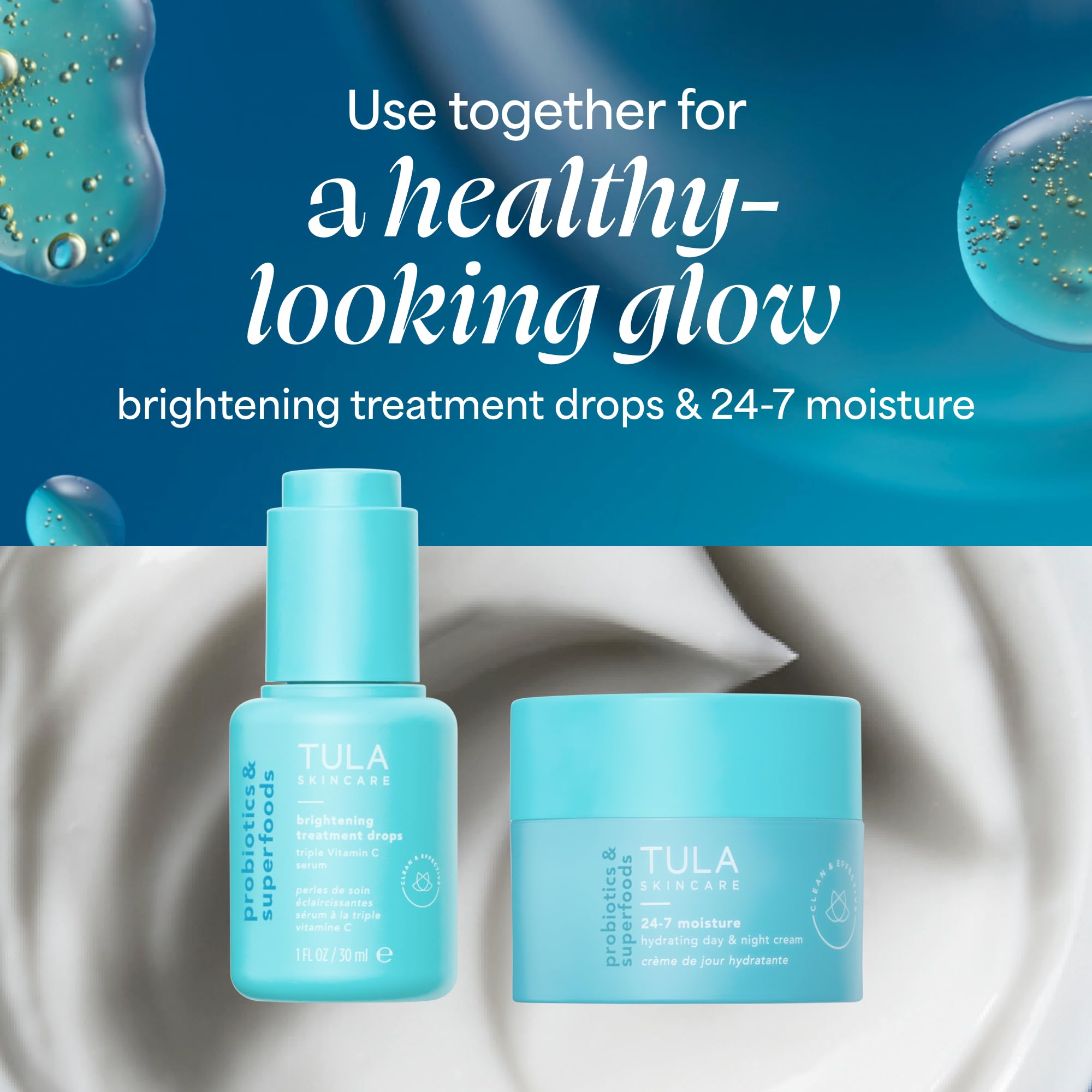 TULA product box and bottle together indicating retail packaging and gifting