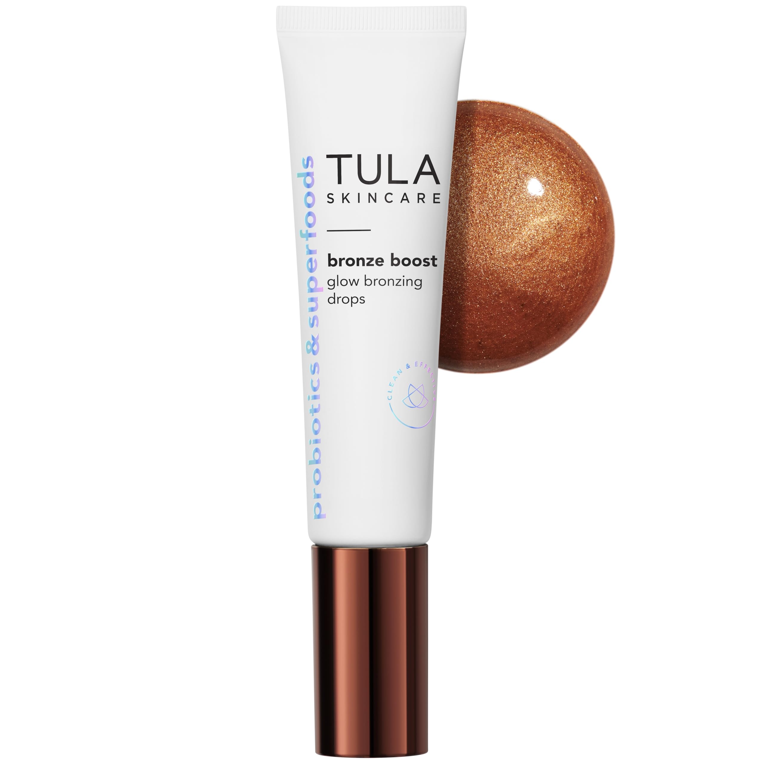 TULA front packaging showing bronzing drops and label for quick recognition