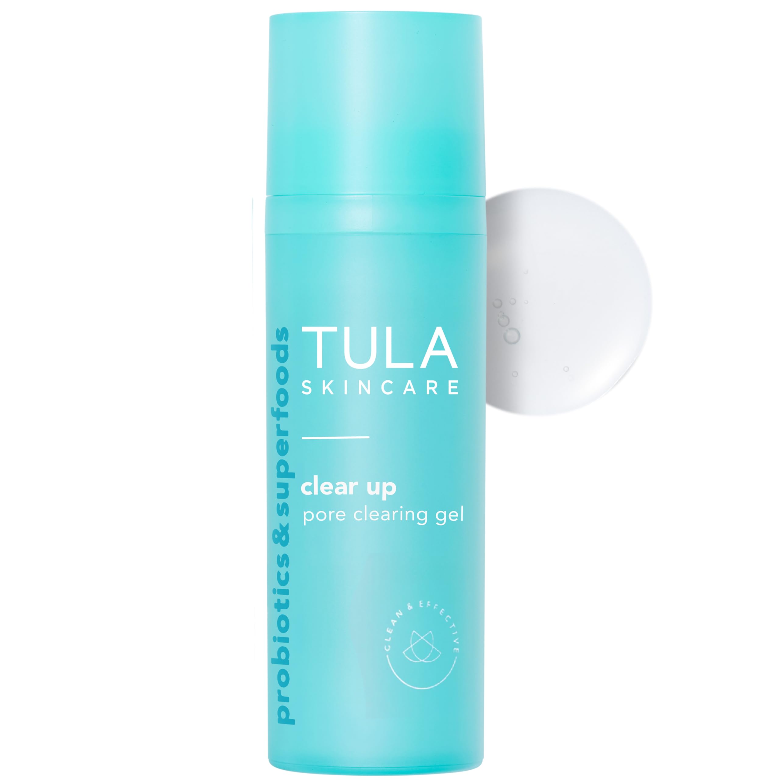 TULA Clear Up front packaging showing bottle and label for quick identification and clarity benefit