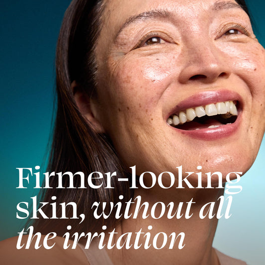 TULA dropper dispensing wrinkle treatment drops onto fingertip for precise dosing