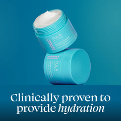TULA finger applying eye cream illustrating gentle application and absorption