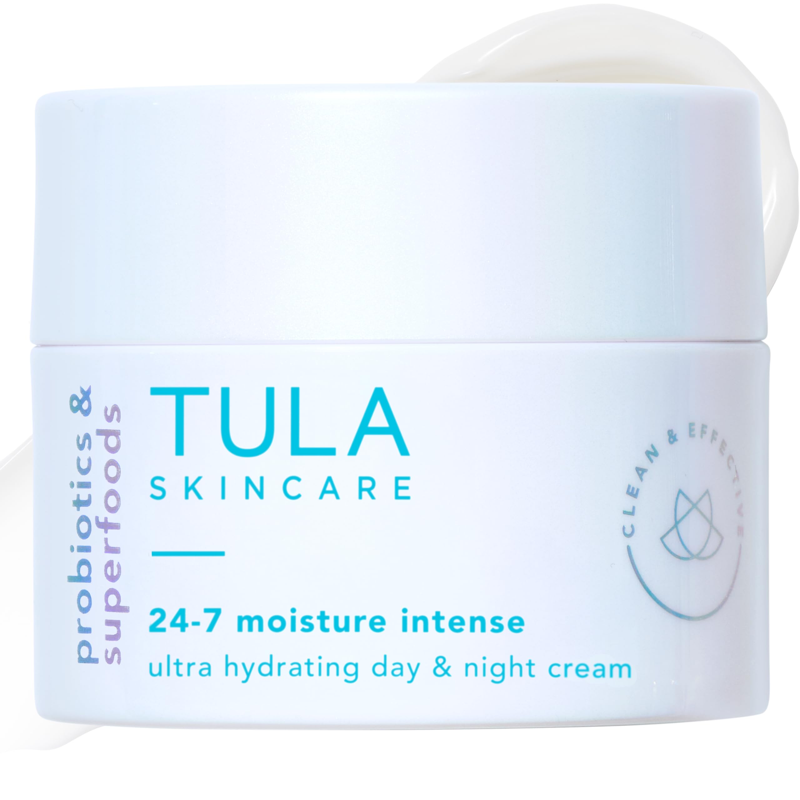 TULA front jar 1.5 oz showing product packaging and easy dispensing benefit
