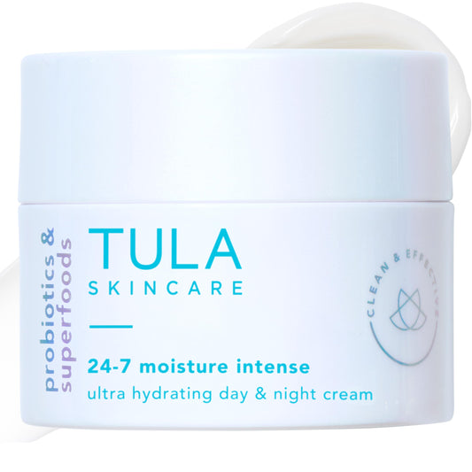 TULA front jar 1.5 oz showing product packaging and easy dispensing benefit