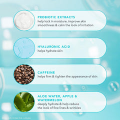 TULA kit arranged on vanity during morning routine illustrating quick skincare steps