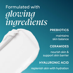TULA product beside natural superfood ingredients highlighting nourishing formula