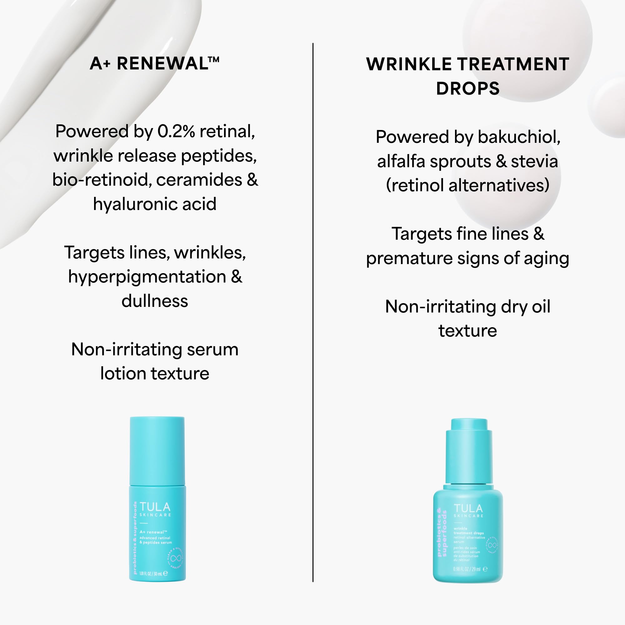 TULA applying serum to face to illustrate gentle application and hydration