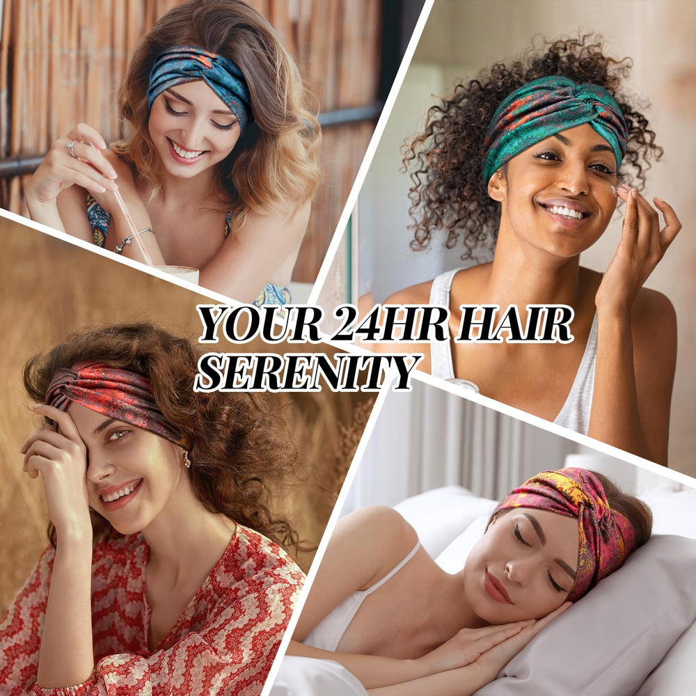 Tumurup four headbands laid flat to show individual colors and pack variety