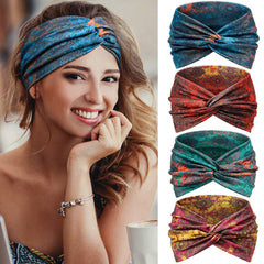 Tumurup front view of four-pack headbands showing colors and packaging, easy selection