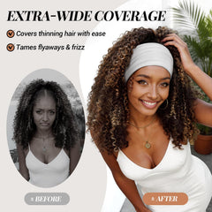 Tumurup knotted turban detail showing stylish finish and gentle grip
