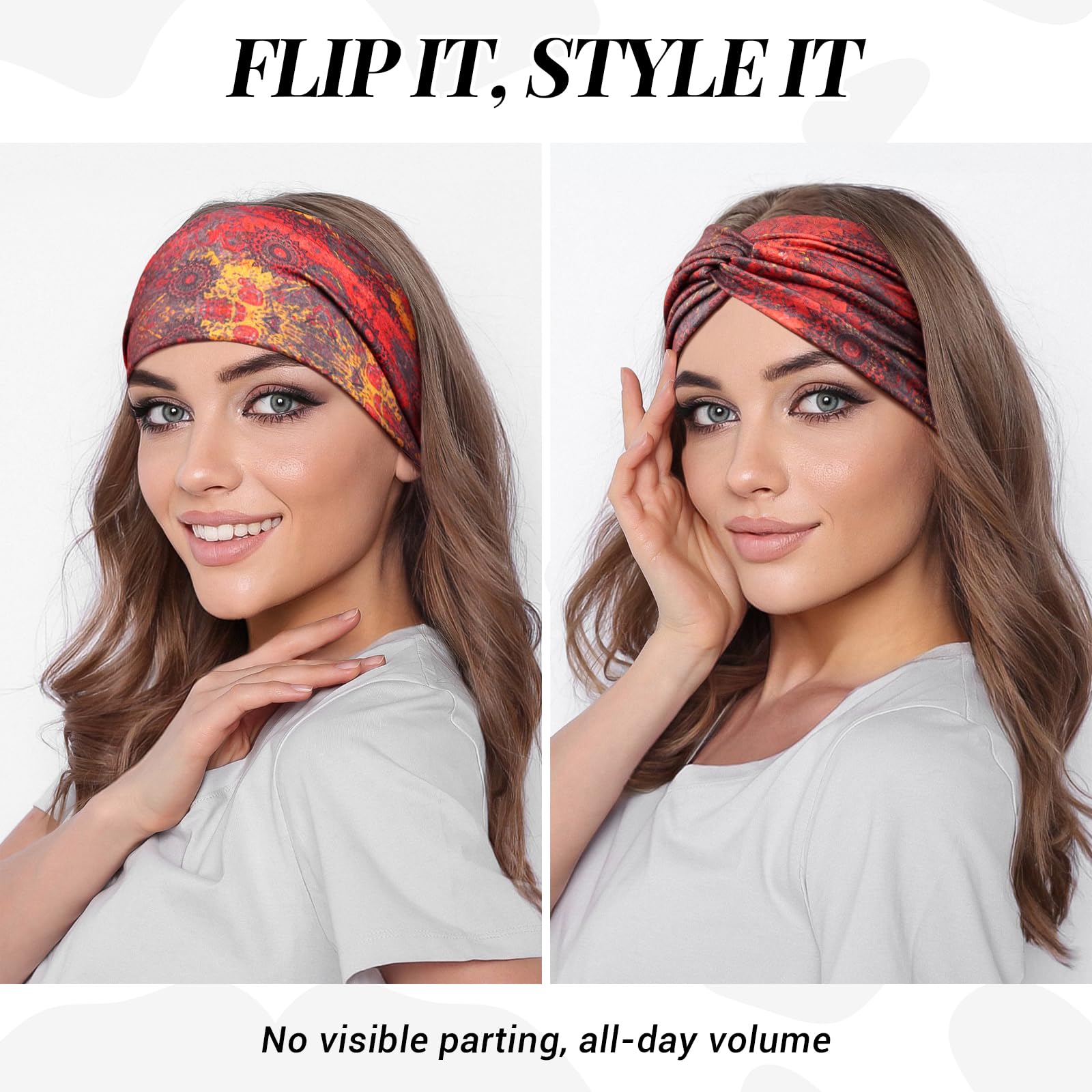 Tumurup knotted front detail showing vintage turban style and flattering knot
