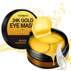 Tunbot front packaging showing 60 gold eye masks and brand logo for convenience