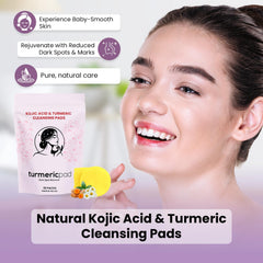Turmeric Pad resealable pouch open highlighting travel-friendly freshness