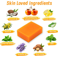 Tuteshow ingredients display with persimmon and green tea emphasizing natural actives