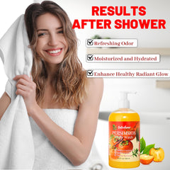 Tuteshow bottle beside rice and oats, highlighting soothing natural extracts