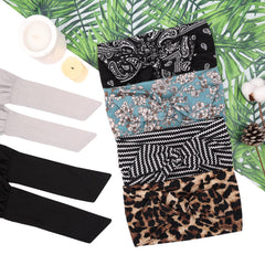 TuTive headband laid flat with ruler showing 27.5 inch length and adjustable fit benefit