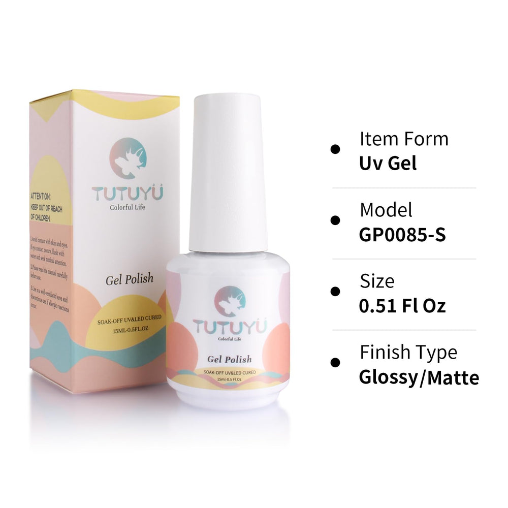 TUTUYU packaging label detail showing product name and soak-off formulation benefit