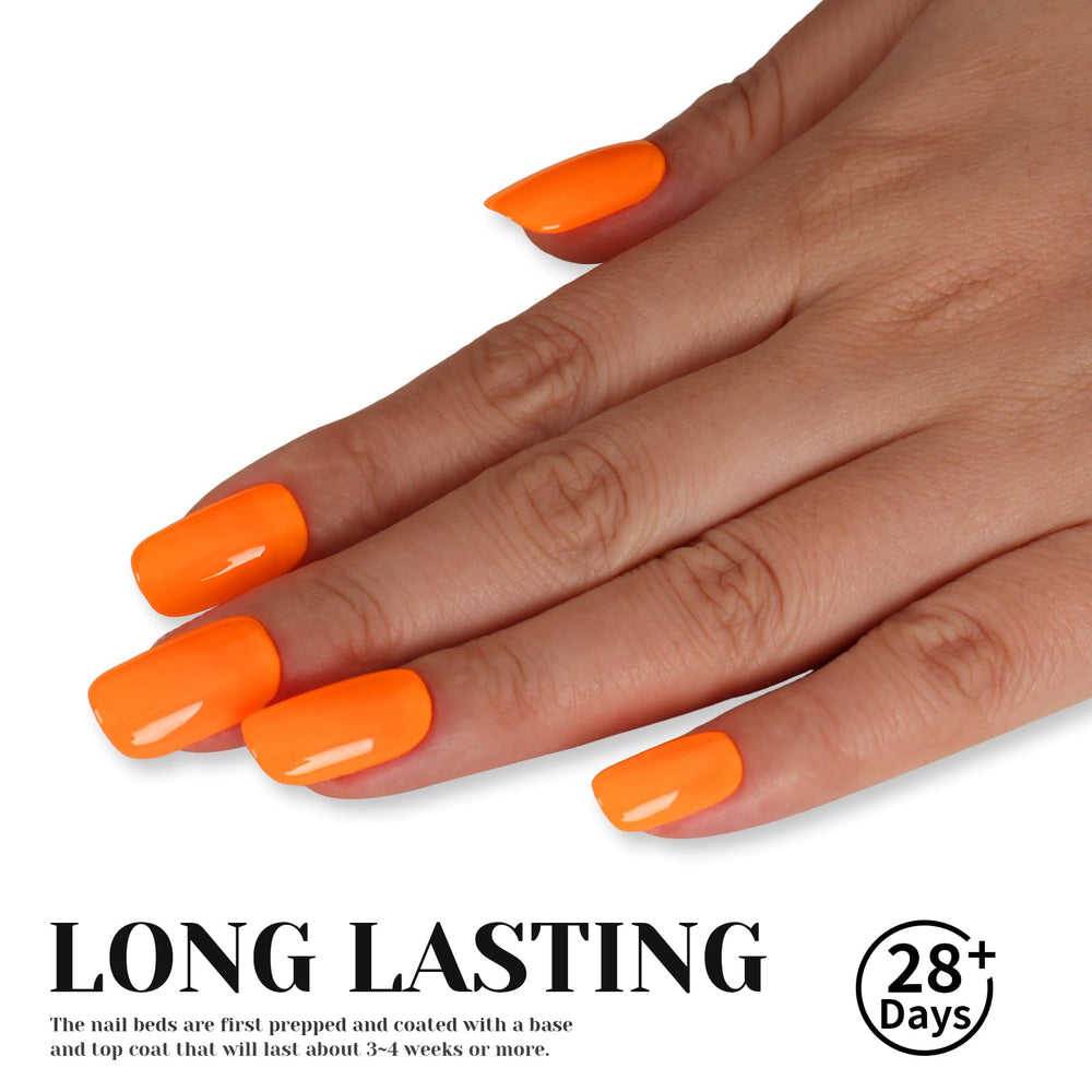 TUTUYU swatch on nail wheel showing bright neon payoff for color choice