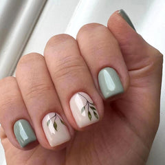 TUZANDW front packaging showing lake green and pink nails, highlights ready-to-wear convenience