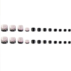 TUZANDW application on toes demonstrating easy press-on install