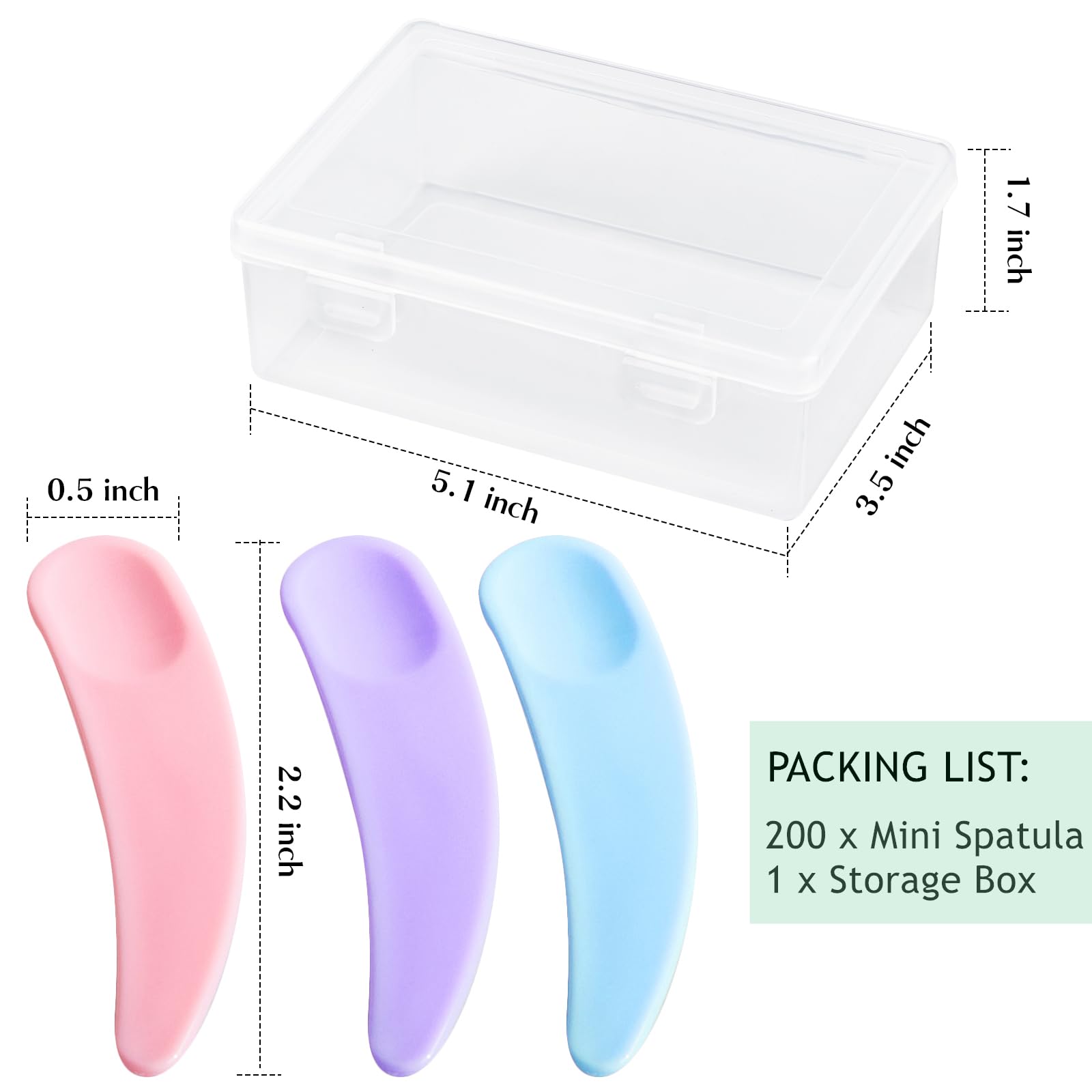 TUZAZO storage box open with colorful spatulas neatly arranged for travel