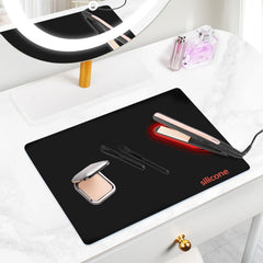 TWAKAP front view vanity mat protecting tabletop with neat benefit