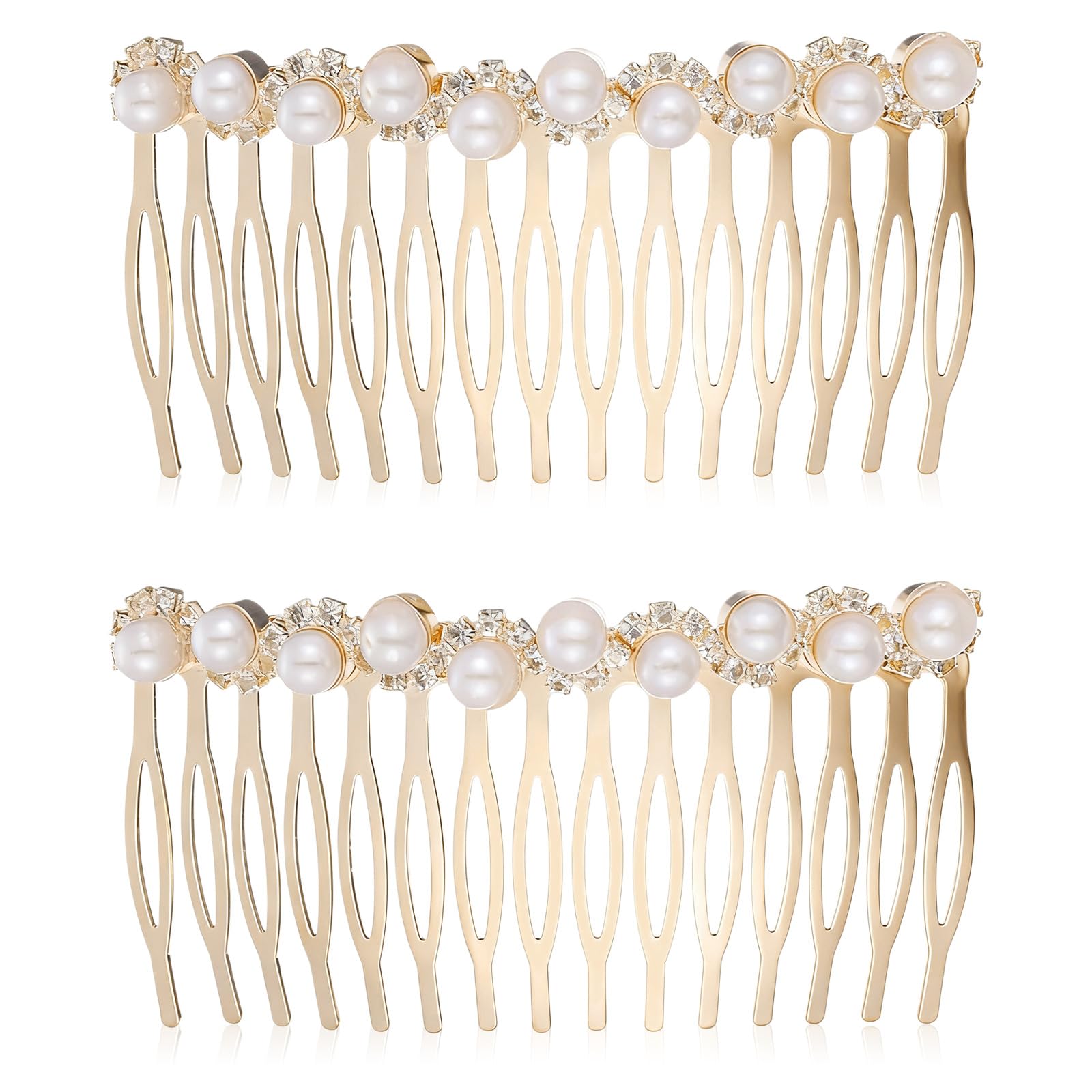 Tweruna front packaging showing two gold pearl combs and tidy presentation