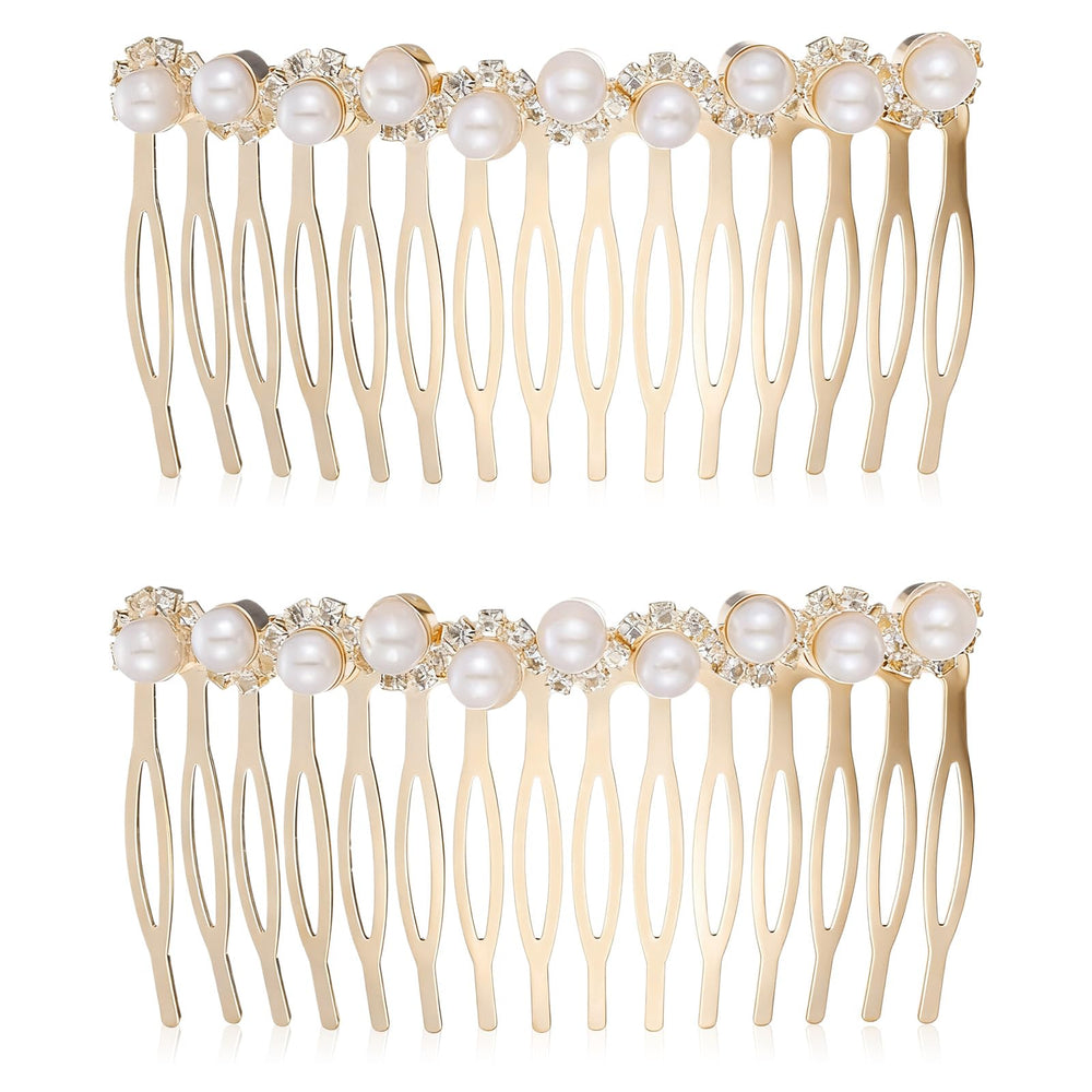 Tweruna front packaging showing two gold pearl combs and tidy presentation
