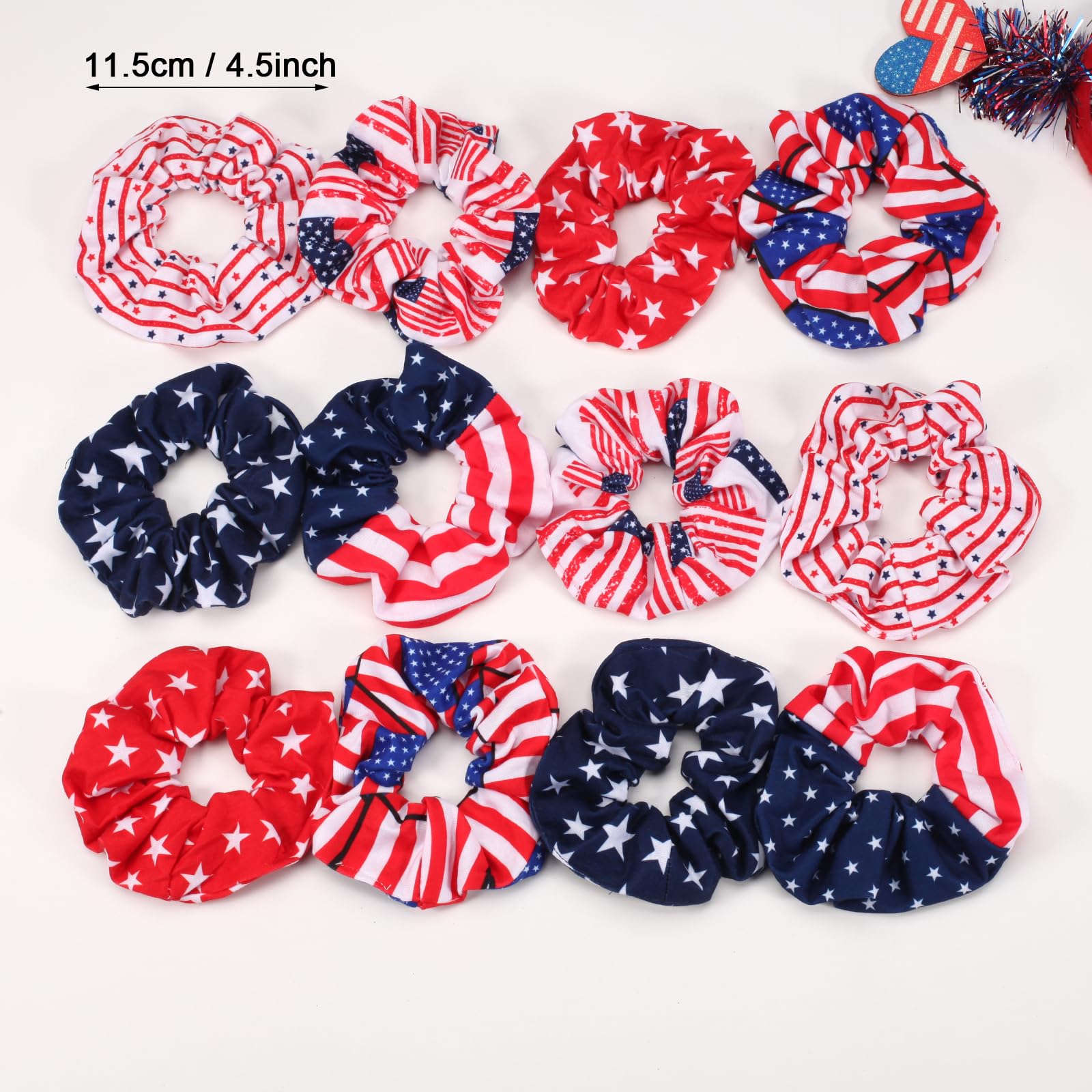 Twinfree scrunchie in ponytail demonstrating secure hold and comfortable fit