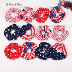 Twinfree scrunchie in ponytail demonstrating secure hold and comfortable fit