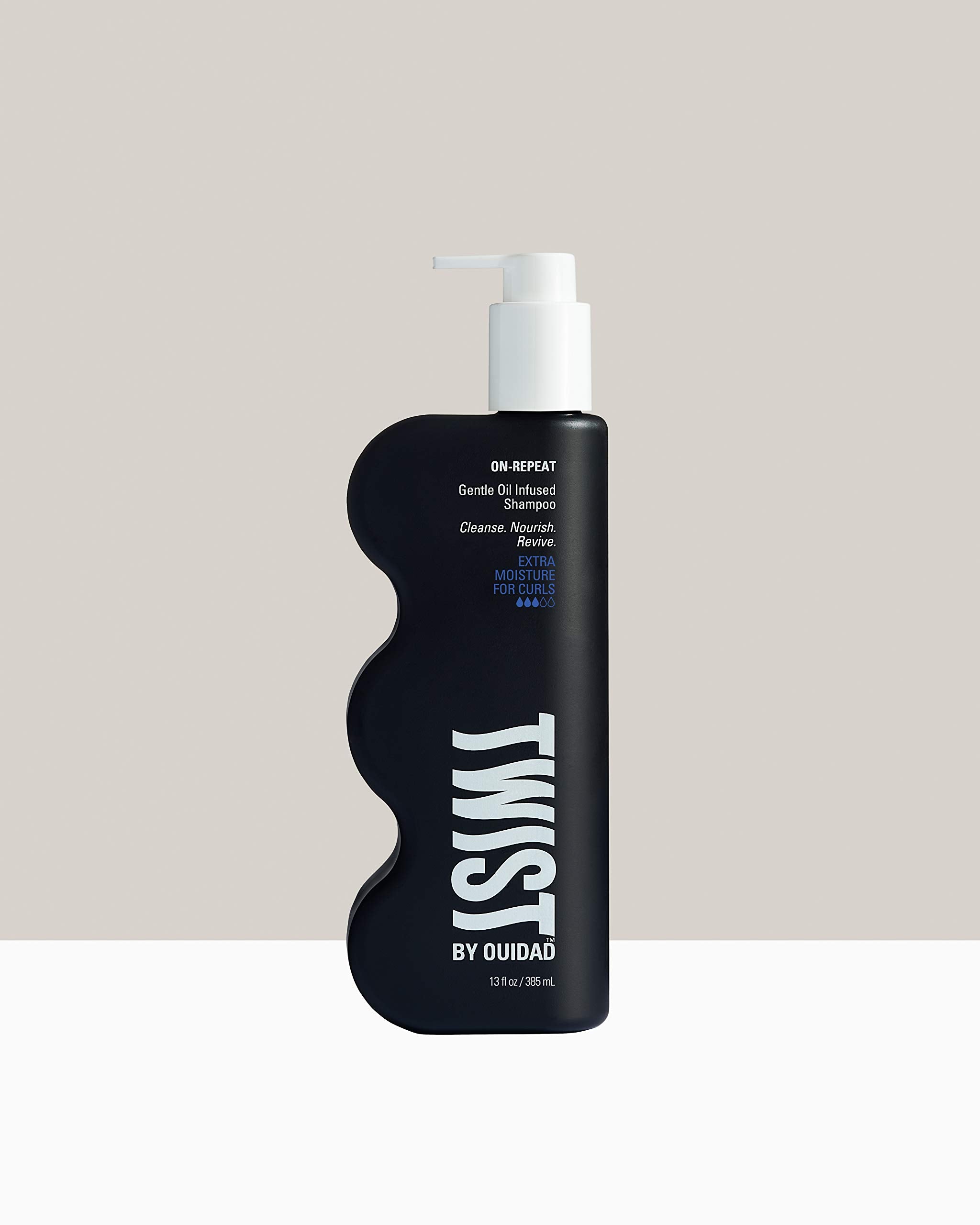 TWIST lather in curly hair demonstrating gentle cleanse and softening effect