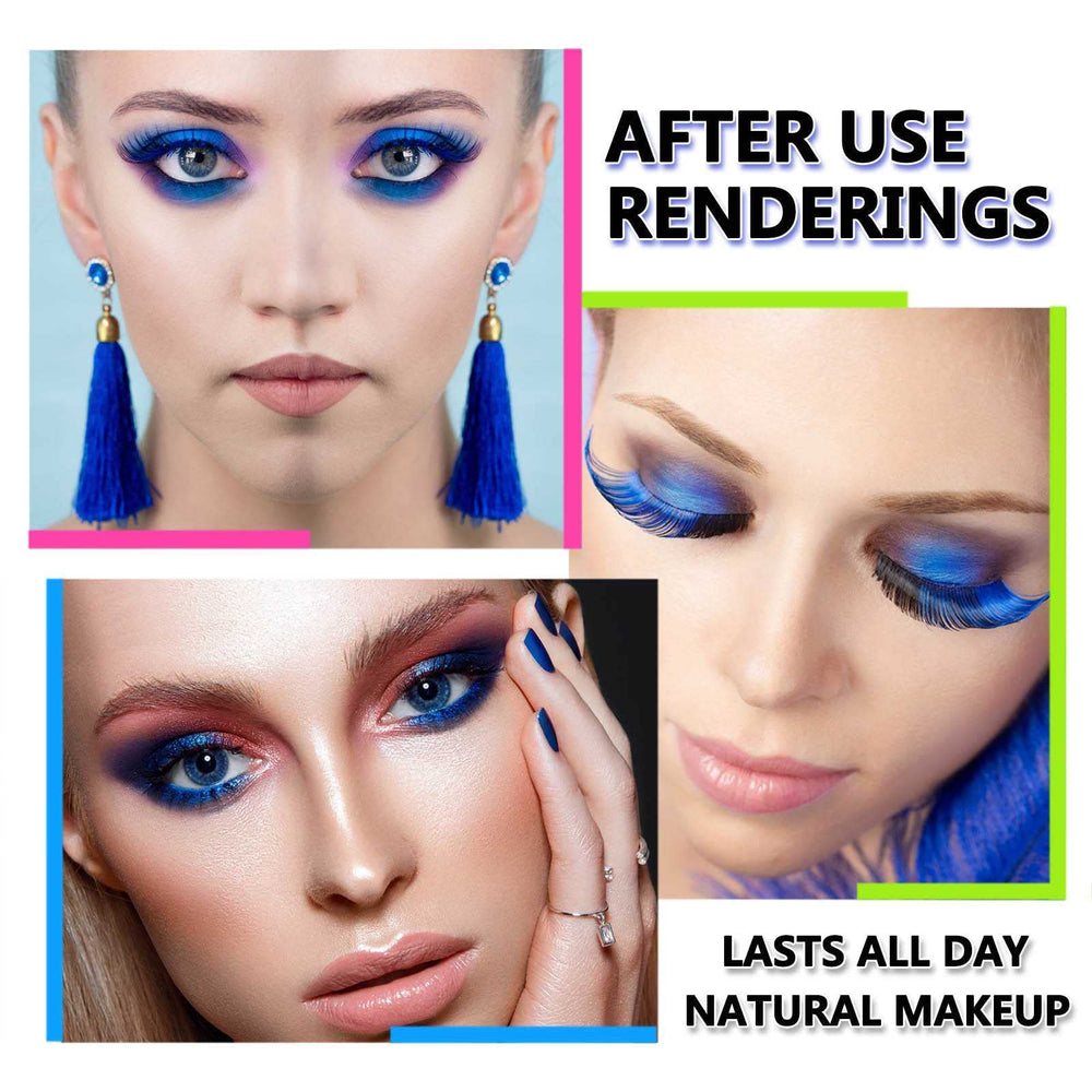 TWLBXMG lashes before and after showing added volume