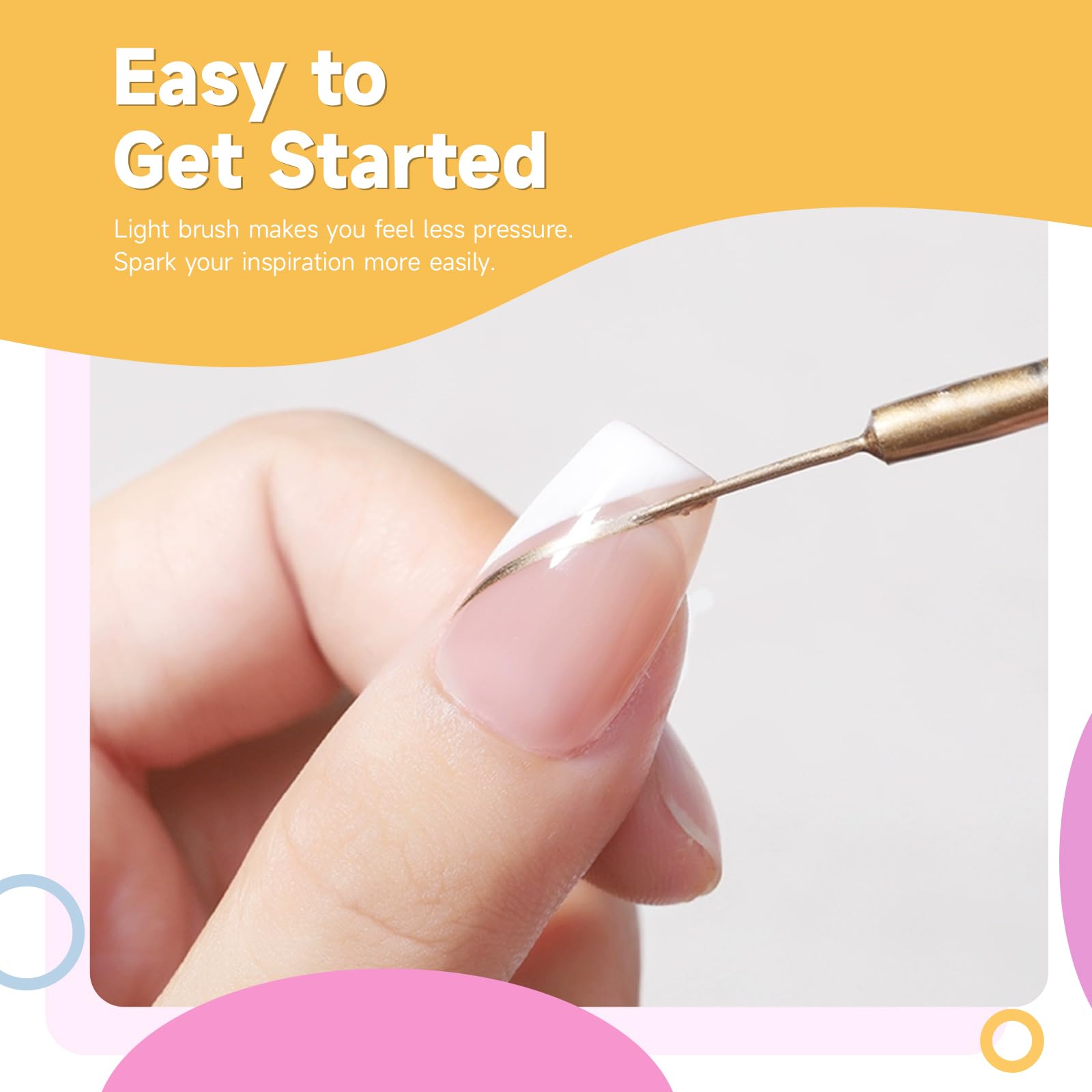 TWOEIGHT on-model manicure showing crisp nail art and salon-quality cured finish